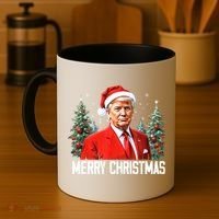 Merry Christmas Funny Santa Trump 2024 Xmas Gift Coffee Mug thumb 4