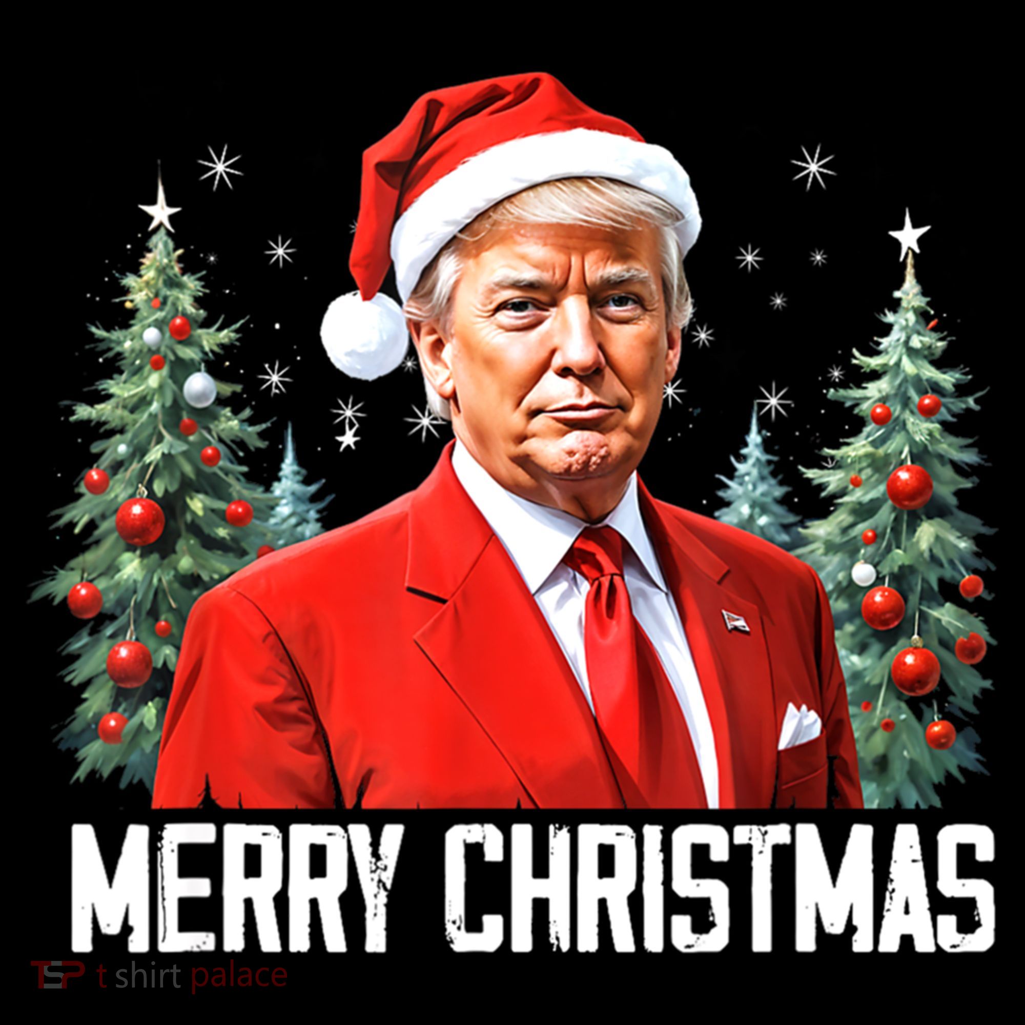 Merry Christmas Funny Santa Trump 2024 Xmas Gift Coffee Mug