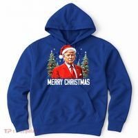 Merry Christmas Funny Santa Trump 2024 Xmas Gift Hoodie thumb 0