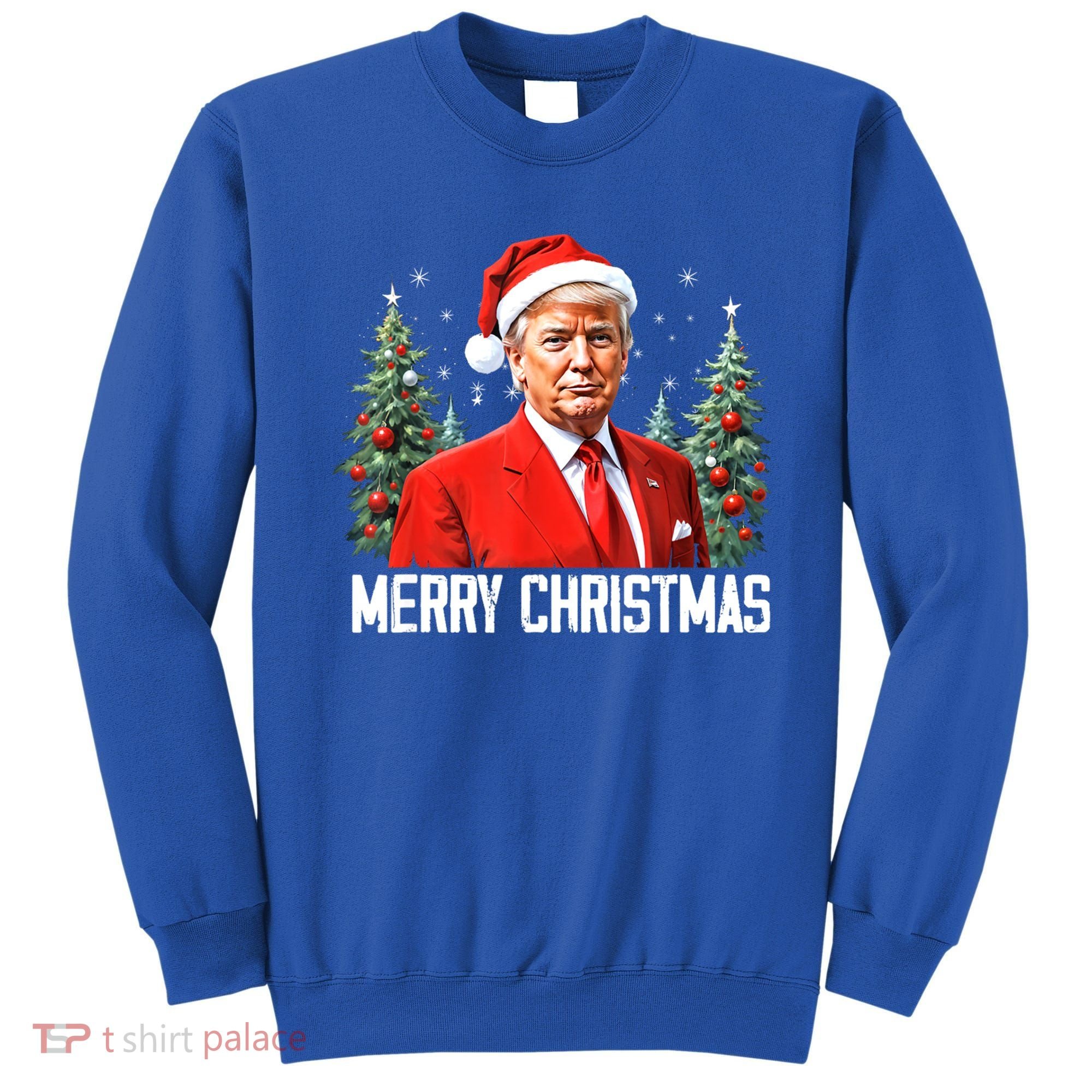 Merry Christmas Funny Santa Trump 2024 Xmas Gift Sweatshirt