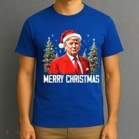 Merry Christmas Funny Santa Trump 2024 Xmas Gift T-Shirt thumb 3
