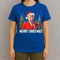 Merry Christmas Funny Santa Trump 2024 Xmas Gift T-Shirt thumb 4