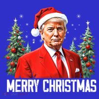 Merry Christmas Funny Santa Trump 2024 Xmas Gift T-Shirt thumb 7