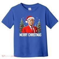 Merry Christmas Funny Santa Trump 2024 Xmas Gift Toddler T-Shirt thumb 0
