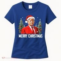 Merry Christmas Funny Santa Trump 2024 Xmas Gift Women's T-Shirt thumb 0