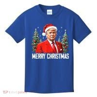 Merry Christmas Funny Santa Trump 2024 Xmas Gift Kids T-Shirt thumb 0