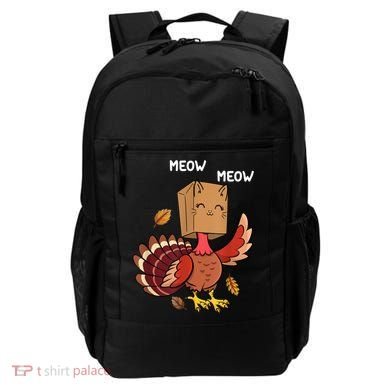 Meow Cat Funny Thanksgiving Turkey Backpack