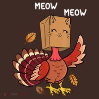Meow Cat Funny Thanksgiving Turkey Beanie thumb 2
