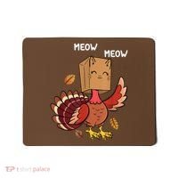 Meow Cat Funny Thanksgiving Turkey Mousepad thumb 0
