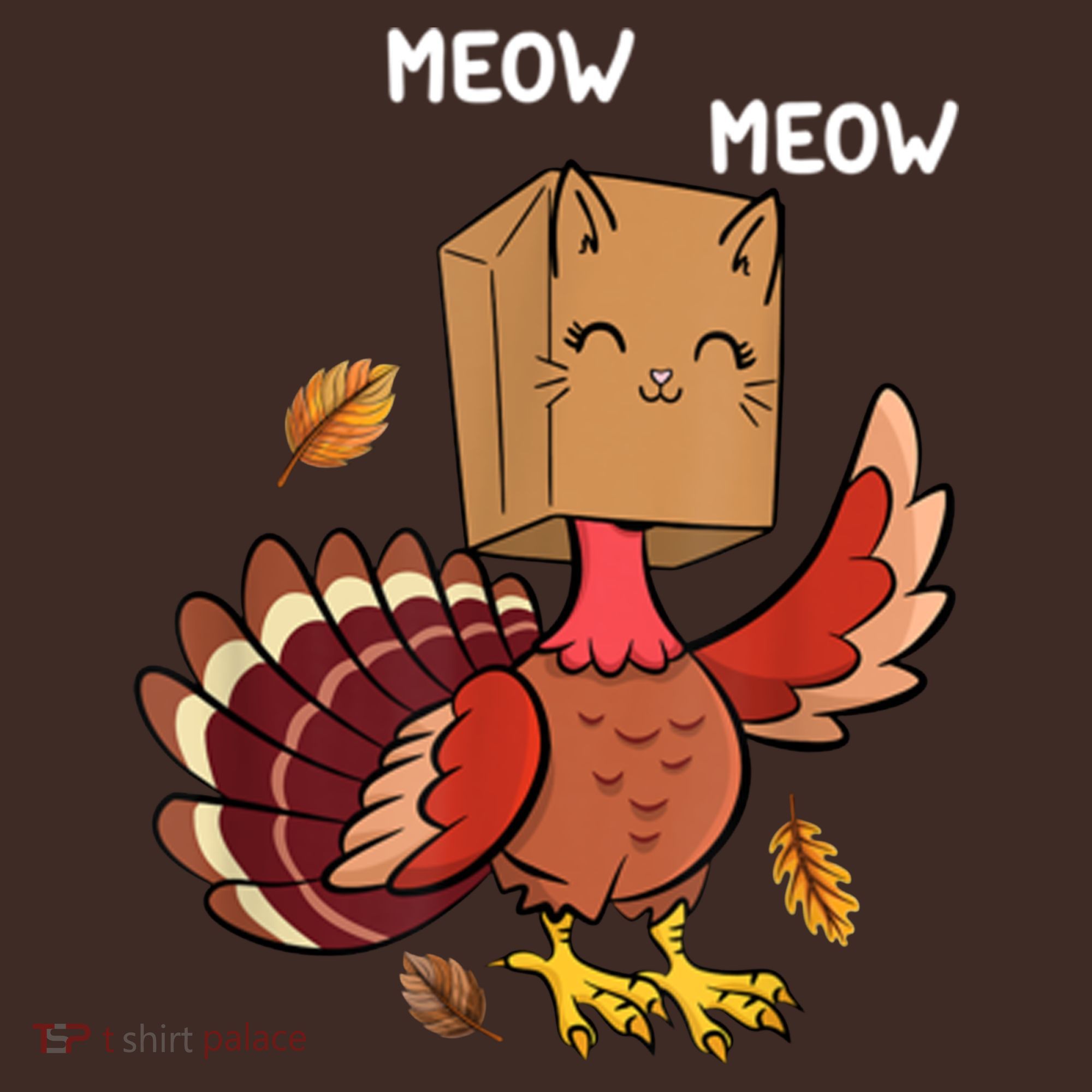 Meow Cat Funny Thanksgiving Turkey Baby Bodysuit