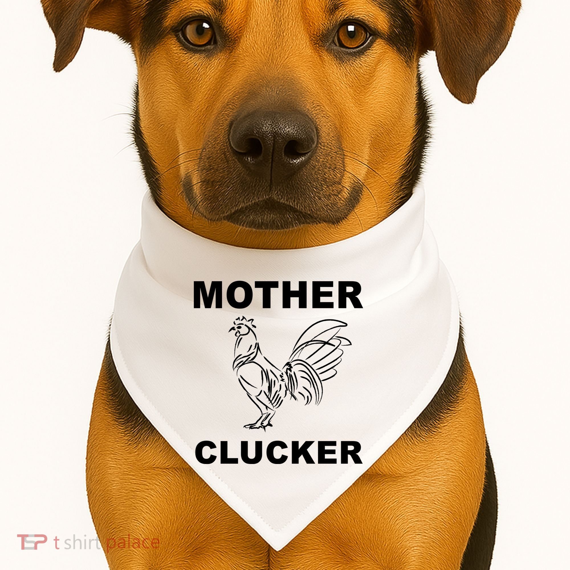 Mother Clucker Funny Chicken USA-Made Doggie Bandana