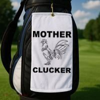 Mother Clucker Funny Chicken Golf Towel thumb 2