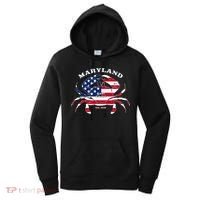 Maryland Crab Flag Patriotic and Quirky Summertime USA Women's Hoodie thumb 0