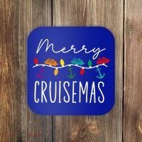 Merry Cruisemas Family Cruise Christmas Cruisin Crew  Coaster thumb 0