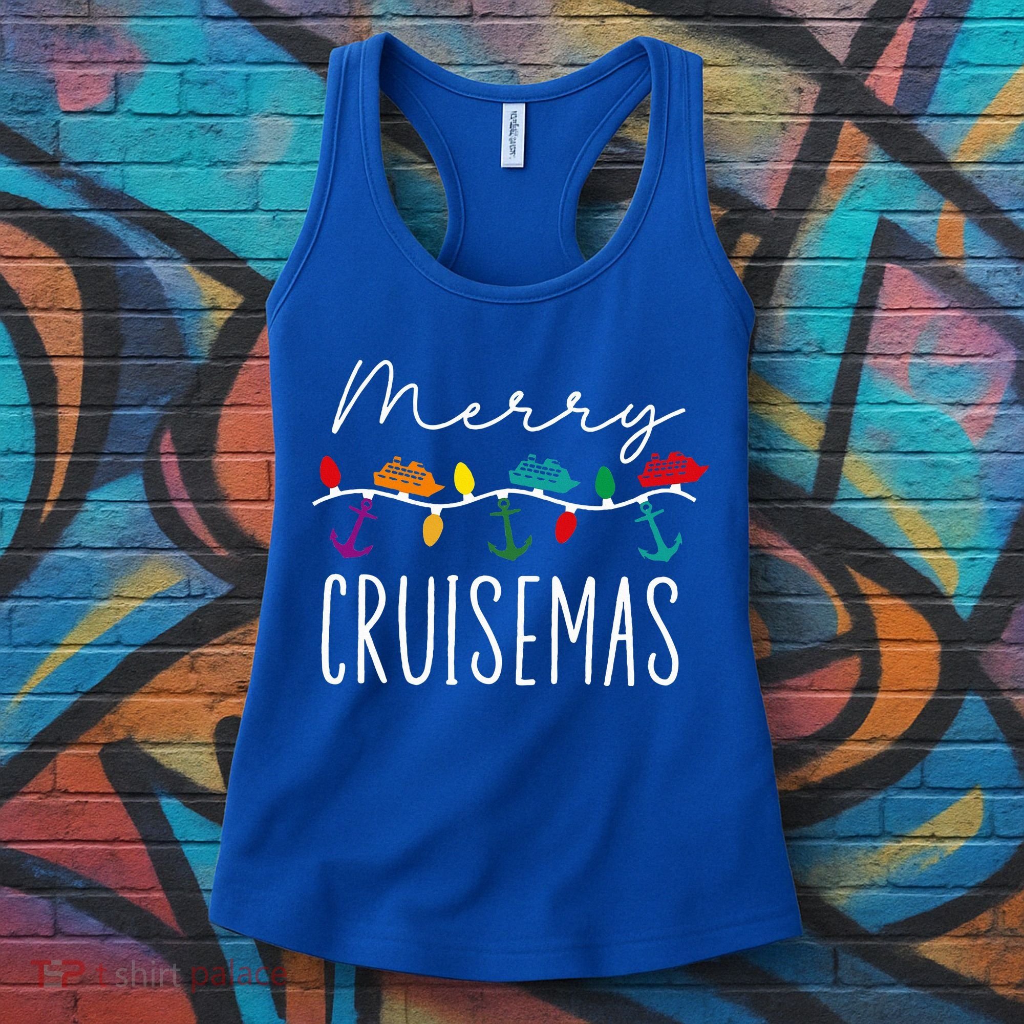 Merry Cruisemas Family Cruise Christmas Cruisin Crew  Women's Tank Top
