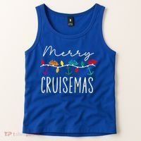 Merry Cruisemas Family Cruise Christmas Cruisin Crew  Tank Top thumb 2