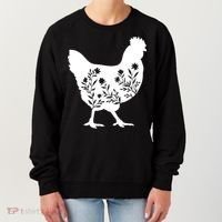 Mama Chicken Floral Mom Lover Mother Grandma Women's Sweatshirt thumb 0