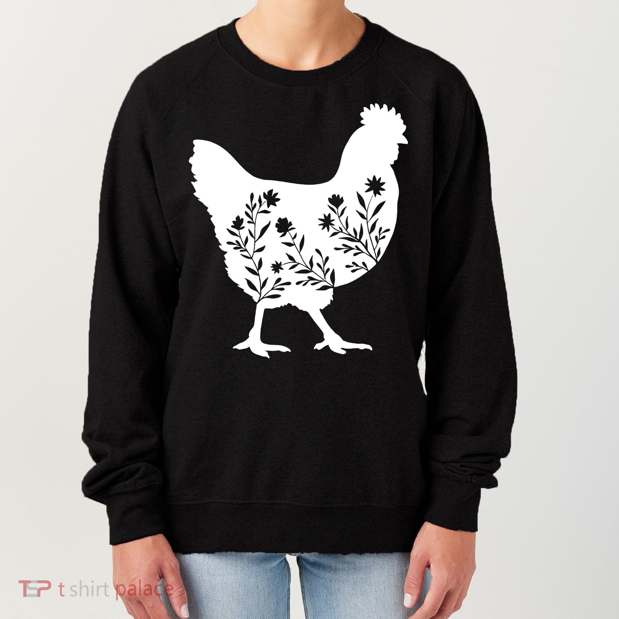 Mama Chicken Floral Mom Lover Mother Grandma Women's Sweatshirt