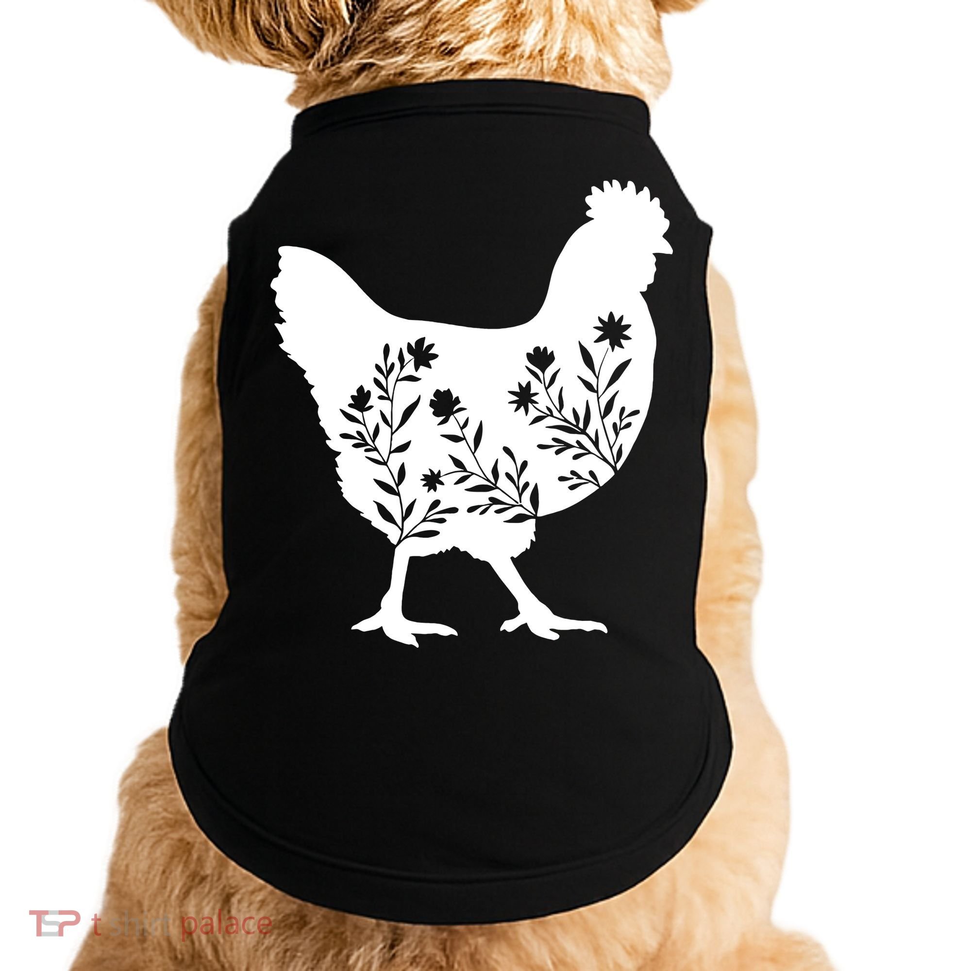 Mama Chicken Floral Mom Lover Mother Grandma Doggie Tank