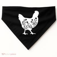 Mama Chicken Floral Mom Lover Mother Grandma USA-Made Doggie Bandana thumb 0
