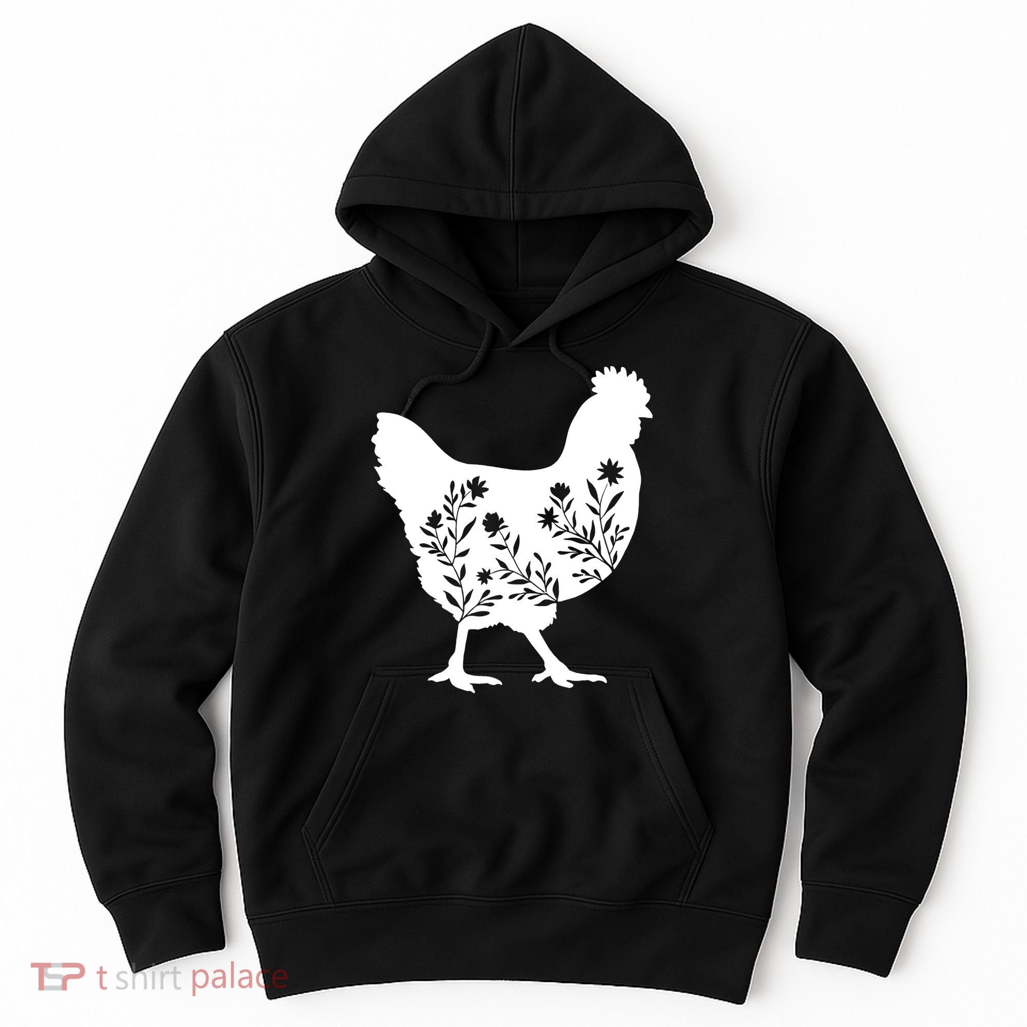 Mama Chicken Floral Mom Lover Mother Grandma Hoodie