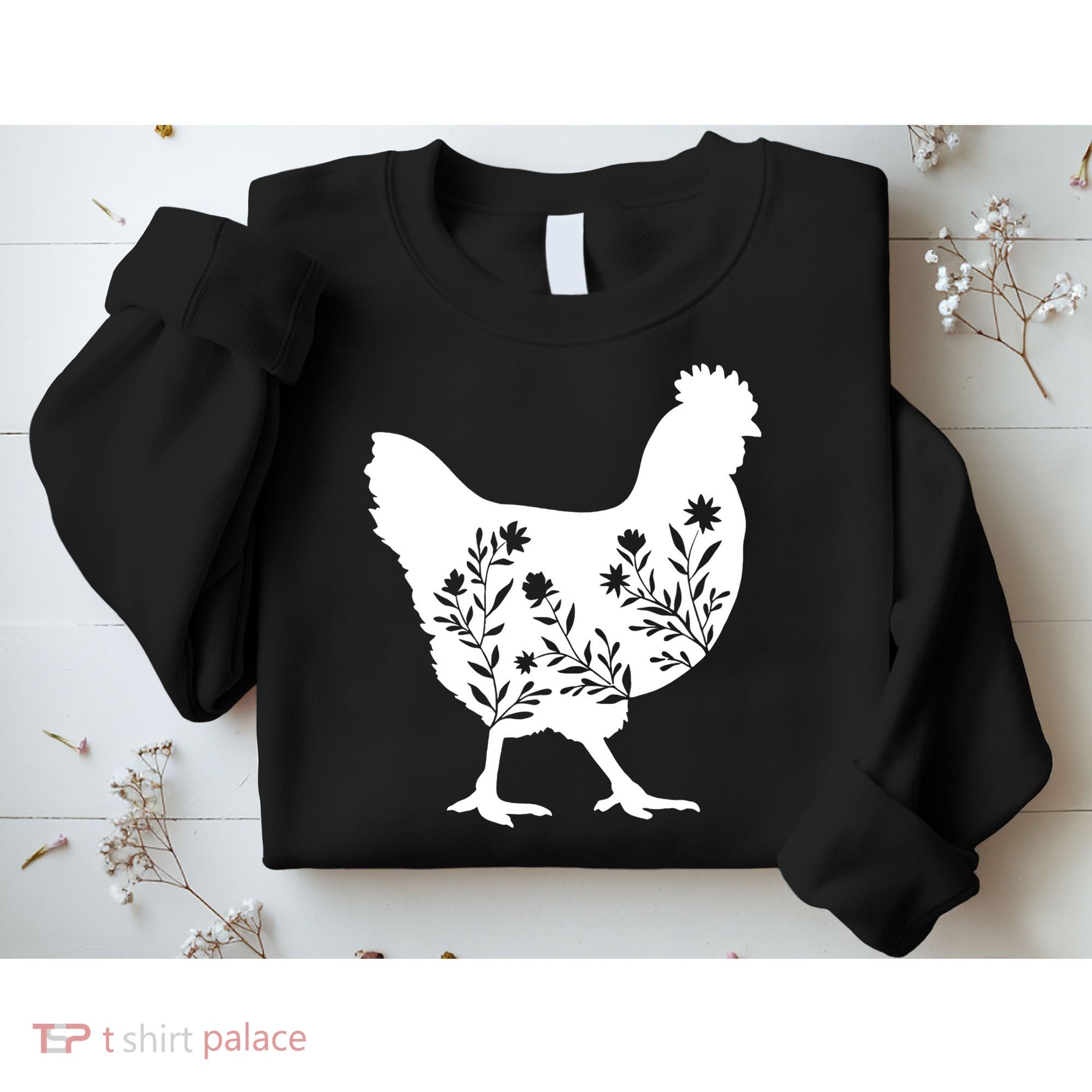 Mama Chicken Floral Mom Lover Mother Grandma Sweatshirt