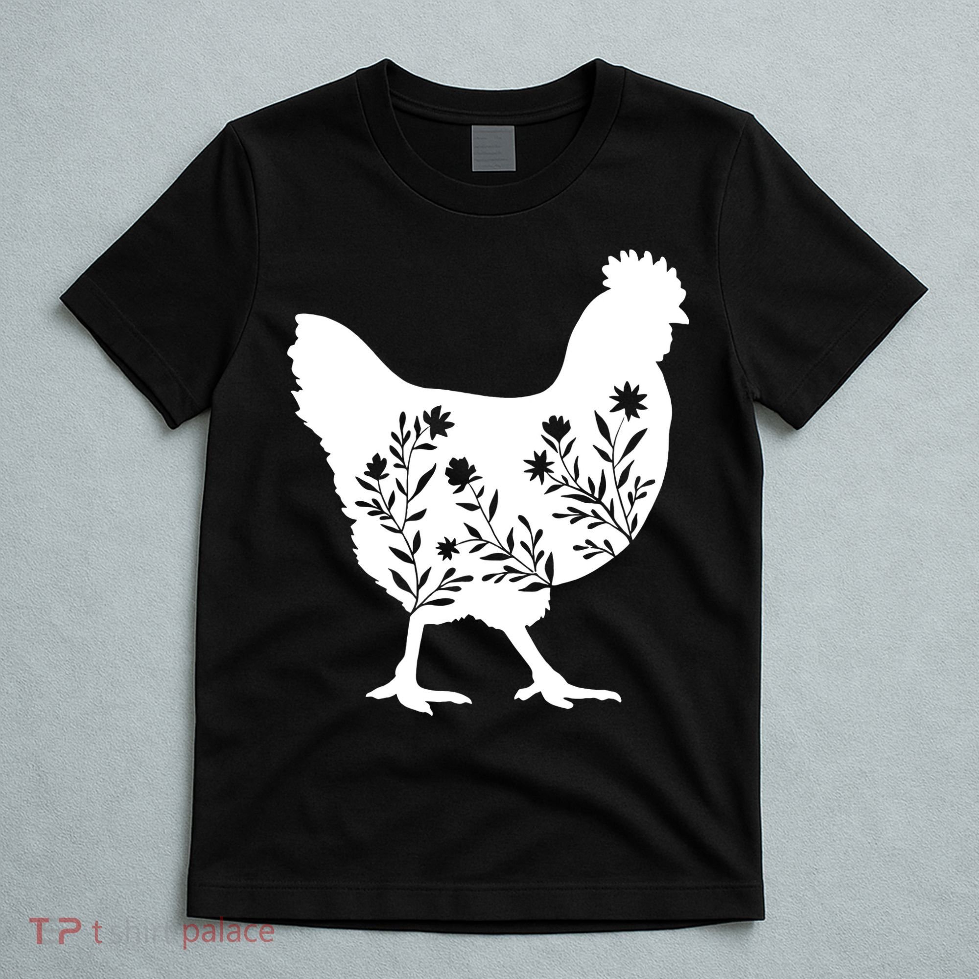 Mama Chicken Floral Mom Lover Mother Grandma T-Shirt