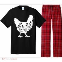 Mama Chicken Floral Mom Lover Mother Grandma Pajama Set thumb 0
