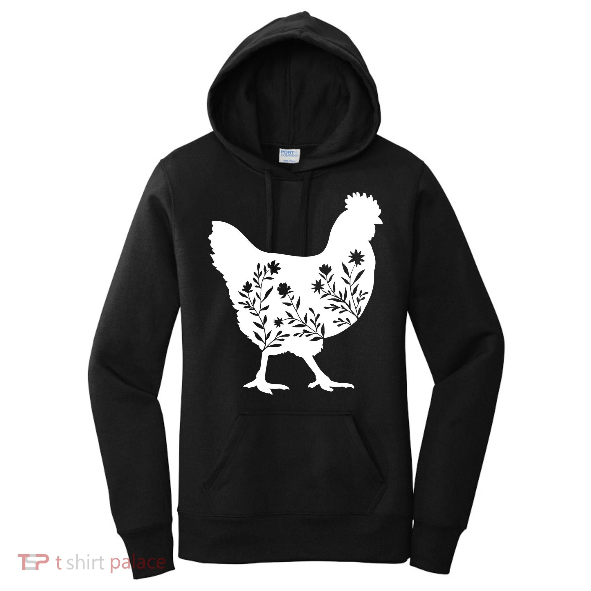 Mama Chicken Floral Mom Lover Mother Grandma Women's Hoodie