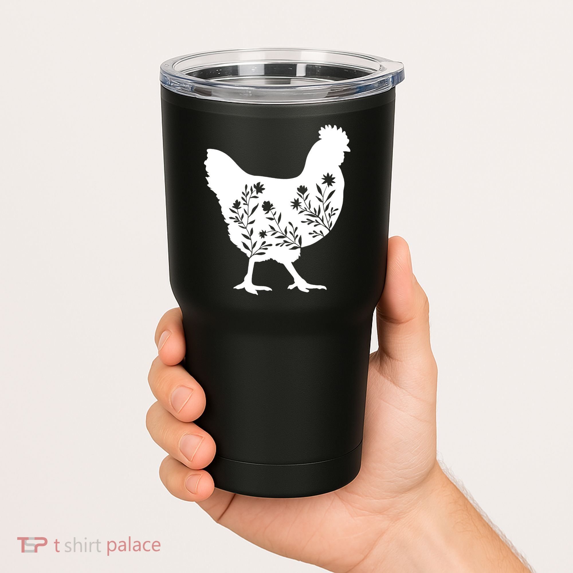 Mama Chicken Floral Mom Lover Mother Grandma Tumbler