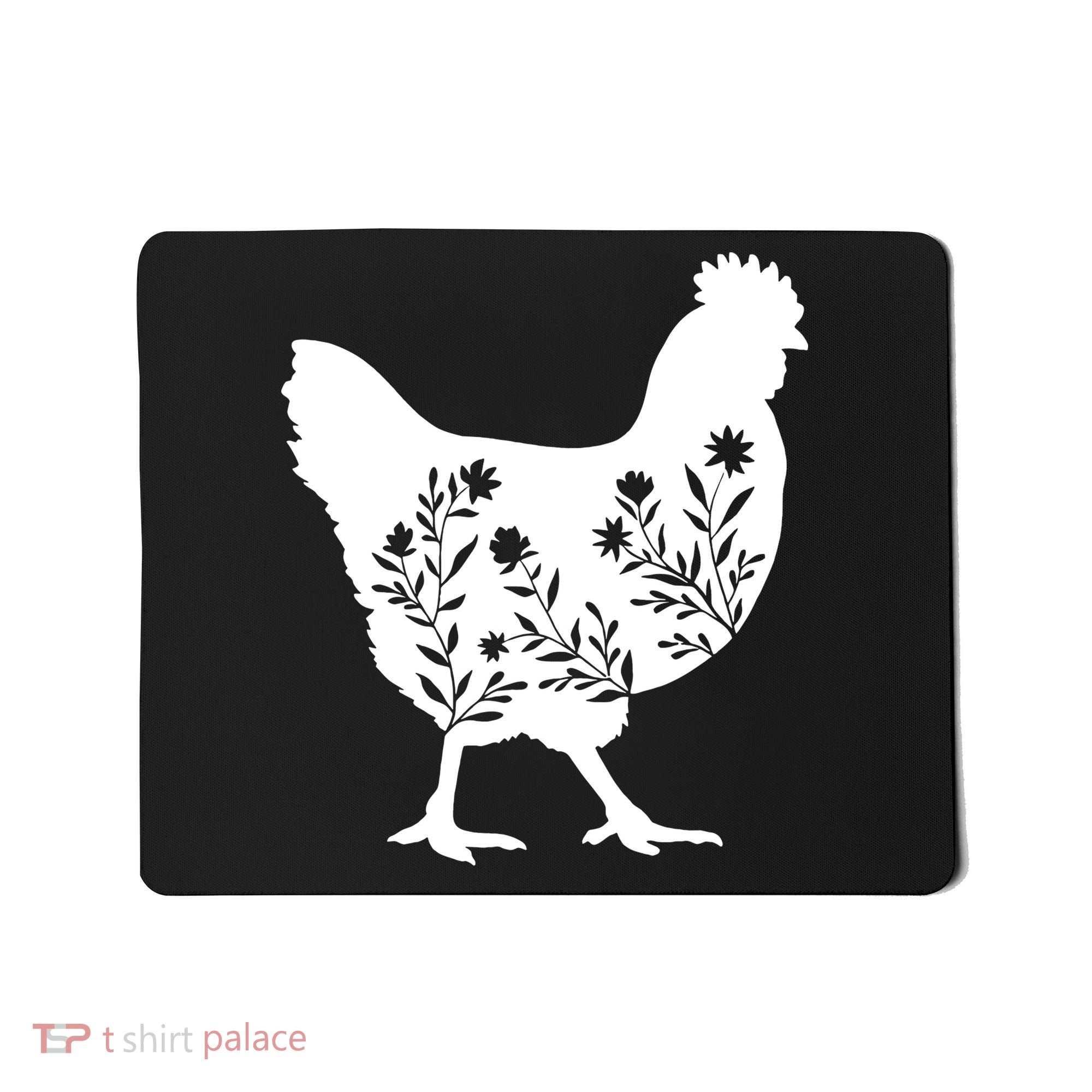 Mama Chicken Floral Mom Lover Mother Grandma Mousepad