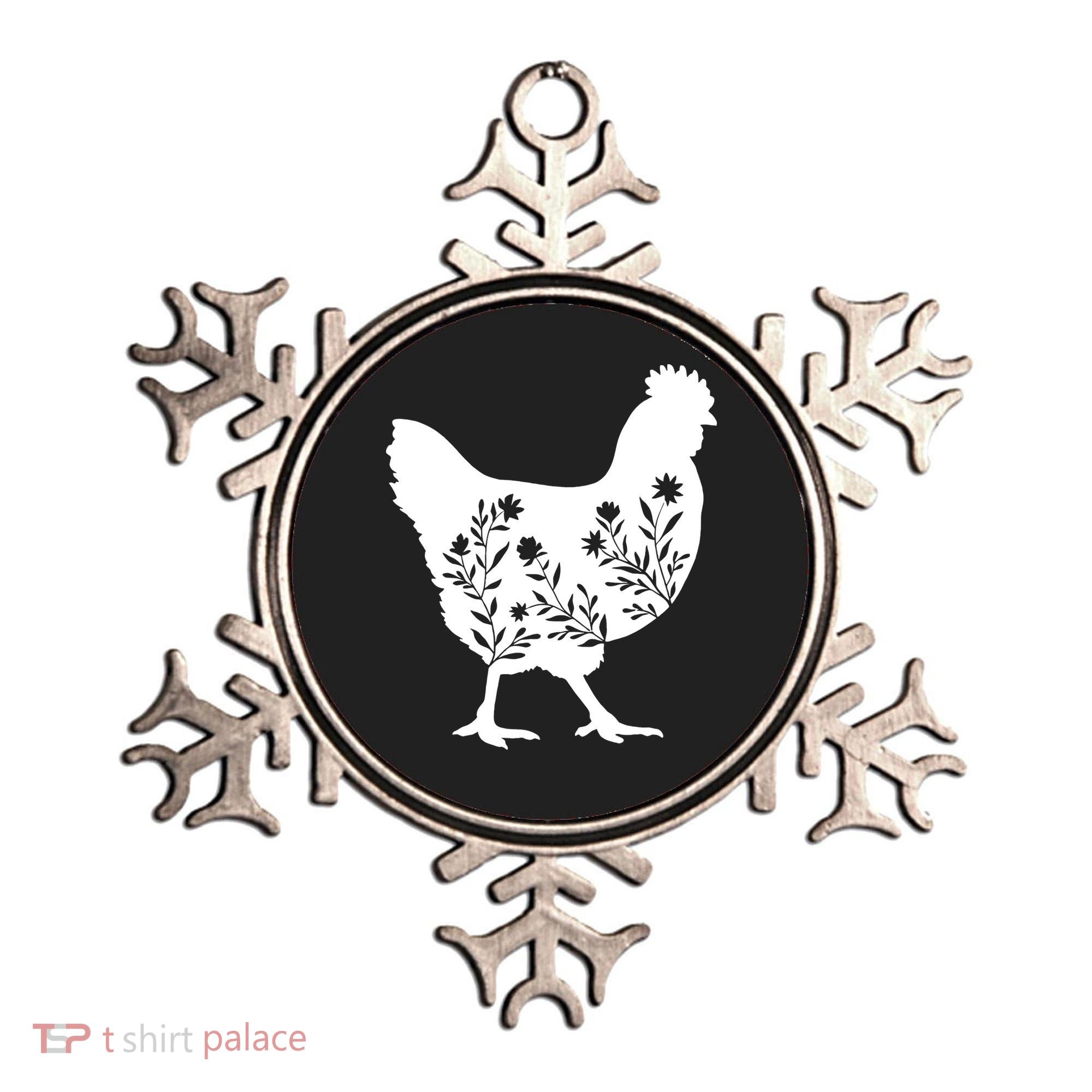 Mama Chicken Floral Mom Lover Mother Grandma Ornament