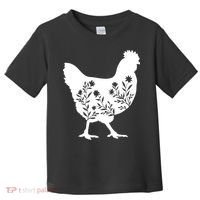 Mama Chicken Floral Mom Lover Mother Grandma Toddler T-Shirt thumb 0