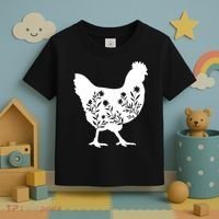 Mama Chicken Floral Mom Lover Mother Grandma Toddler T-Shirt thumb 3