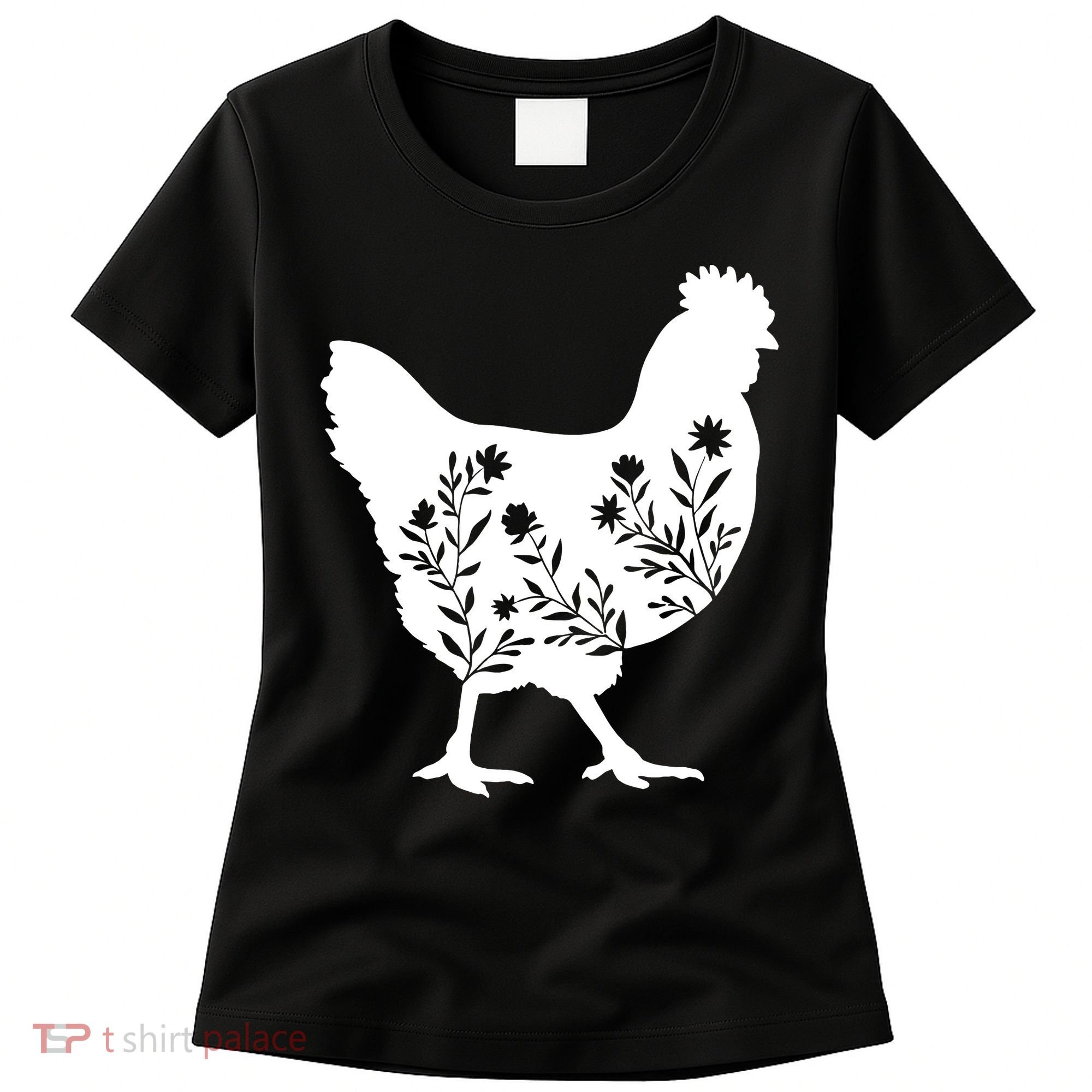 Mama Chicken Floral Mom Lover Mother Grandma Women's T-Shirt