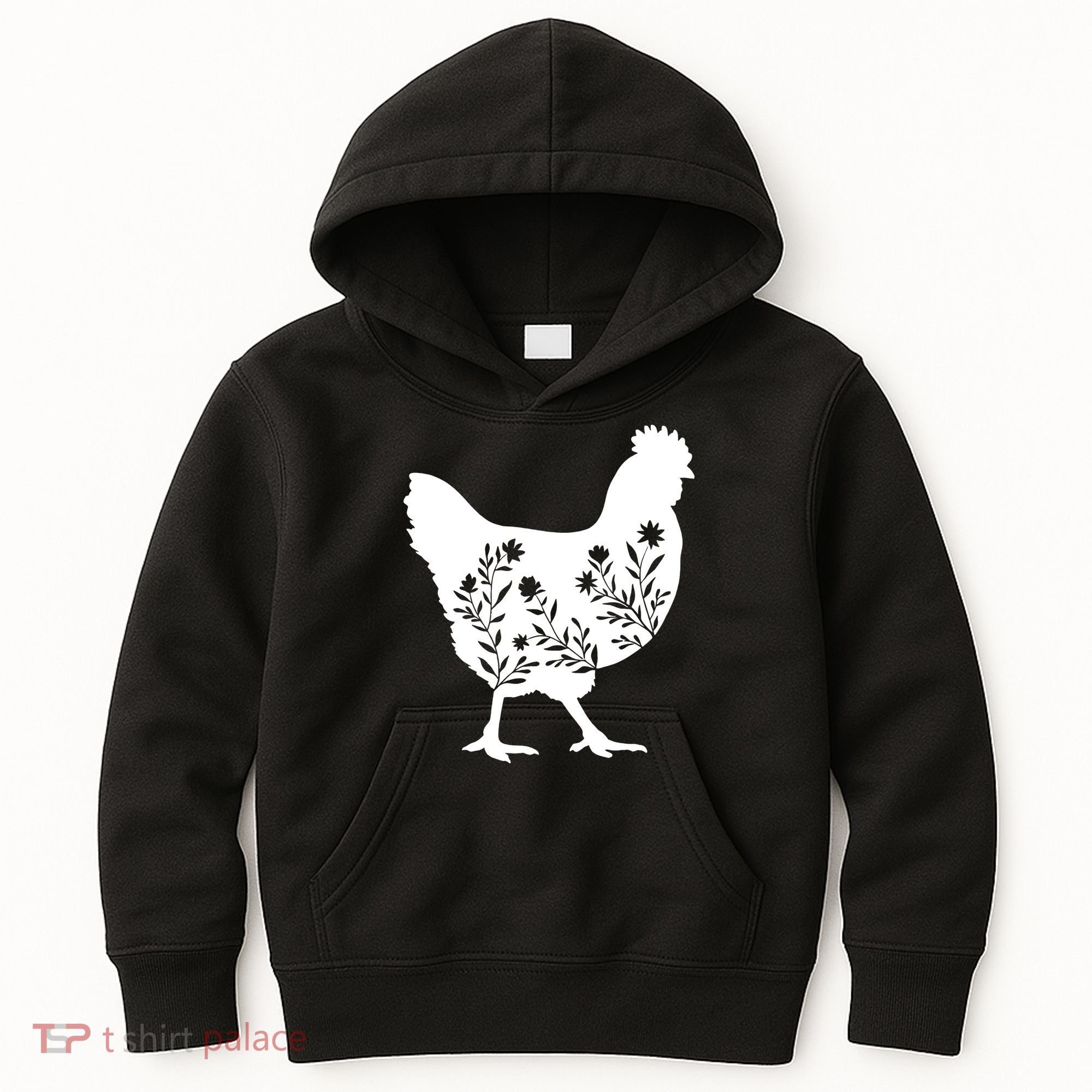 Mama Chicken Floral Mom Lover Mother Grandma Kids Hoodie