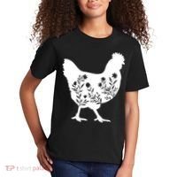 Mama Chicken Floral Mom Lover Mother Grandma Kids T-Shirt thumb 2
