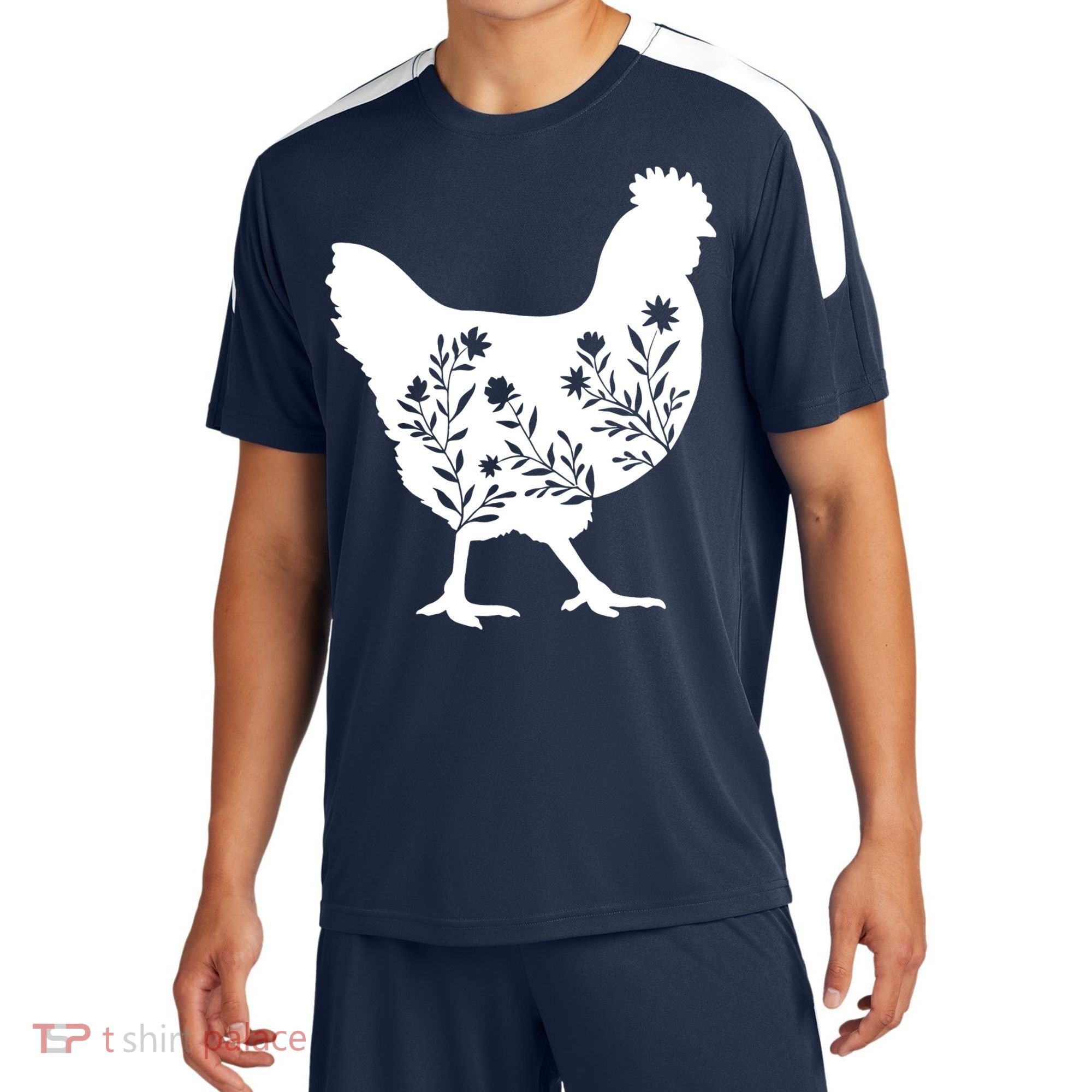 Mama Chicken Floral Mom Lover Mother Grandma Sport-Tek Competitor United Soccer Jersey
