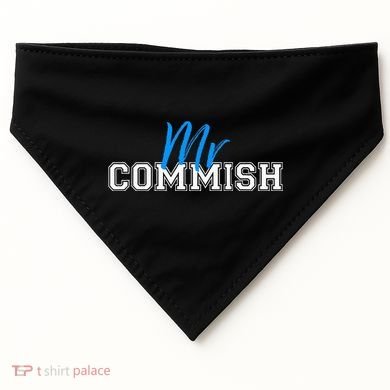 Mr Commish Fantasy Football Commissioner USA-Made Doggie Bandana