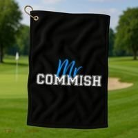 Mr Commish Fantasy Football Commissioner Golf Towel thumb 1
