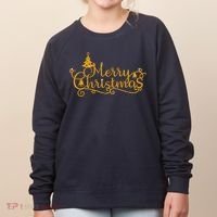 Merry Christmas Festive Holiday Women's Sweatshirt thumb 0