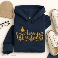 Merry Christmas Festive Holiday Hoodie thumb 4