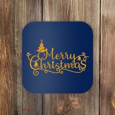Merry Christmas Festive Holiday Coaster