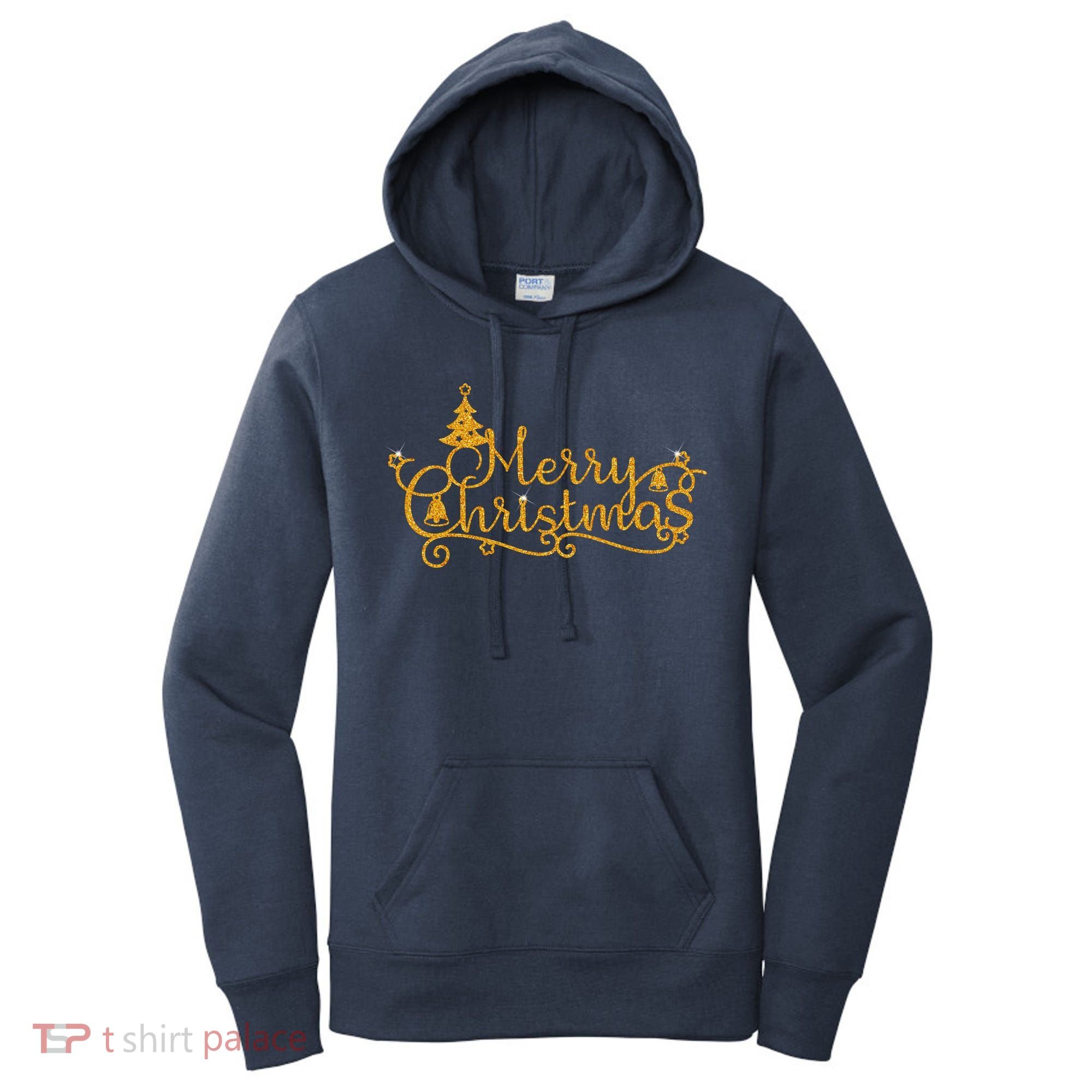 Merry Christmas Festive Holiday Women's Hoodie