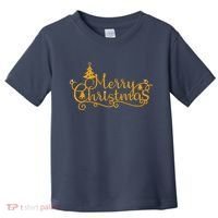 Merry Christmas Festive Holiday Toddler T-Shirt thumb 0
