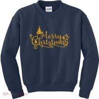 Merry Christmas Festive Holiday Kids Sweatshirt thumb 0