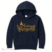 Merry Christmas Festive Holiday Kids Hoodie thumb 0