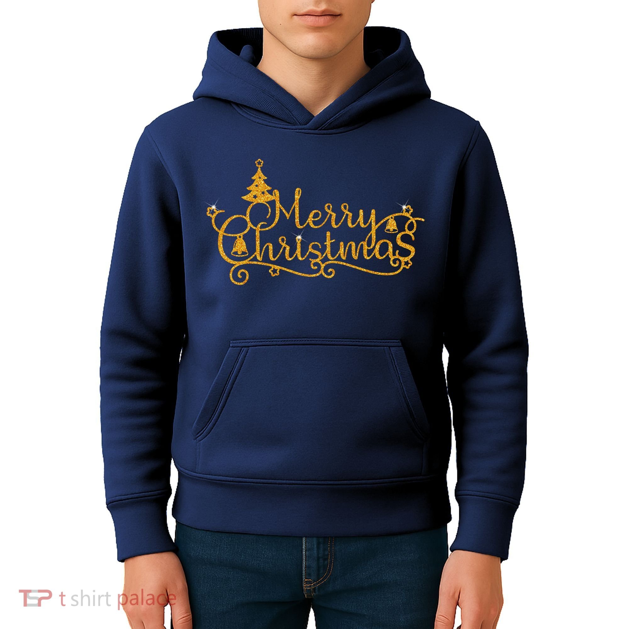 Merry Christmas Festive Holiday Kids Hoodie