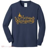Merry Christmas Festive Holiday Kids Long Sleeve Shirt thumb 0