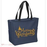 Merry Christmas Festive Holiday Tote Bag thumb 2